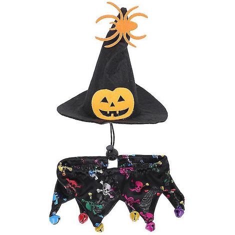 1 Set Haustiermütze und -schal für Halloween-Dekorationen