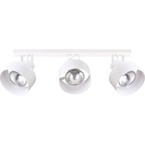 Plafonnier 3 spots métal blanc E27 15W Rif Plus Sigma