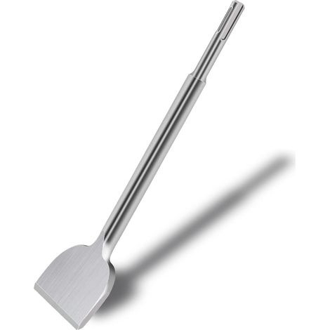 GROOFOO Burin Carrelage SDS Plus, Burin [Φ17mmx280x75 mm] Courbure à 35°, Burin Plat Carrelage, Burin à Carrelage Professionnel pour Tous Les Marteaux à Percussion SDS Plus et Marteau électrique (1/5)