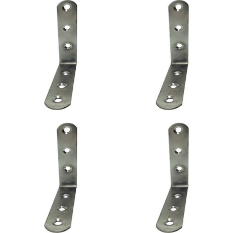 Verstärkungswinkel "AN24" 100x100x19mm aus Edelstahl (4 Stück, inkl. Schrauben)