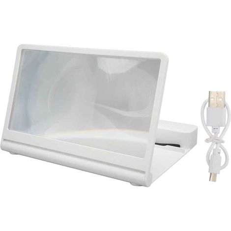 Projecteur D'écran De Téléphone - Lentille Fresnel HD 3D Avec Haut-Parleur Bluetooth - Pour Films Et Jeux - 1 Pièce (1/5)