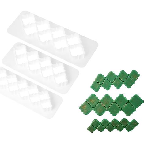 Moldes para adornos de pasta de azúcar, 3 piezas (1/2)