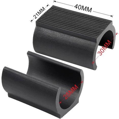 U förmige Bodengleiter 25 mm Schwarz (1/2)