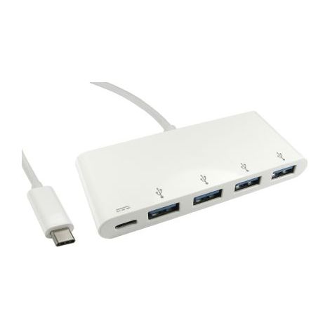Hub USB RS PRO, USB 3.0 4 ports, USB C ( Prix pour 1 )