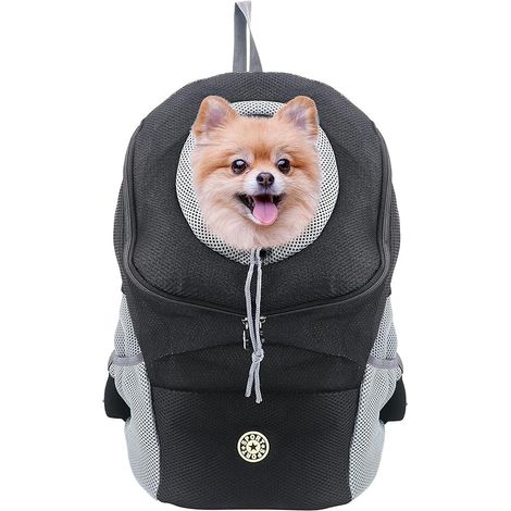 Sac à dos pour chien et chat avec design respirant et épaule rembourrée pour la randonnée en plein air (convient aux animaux de compagnie de 7 à 8 kg) (1/5)