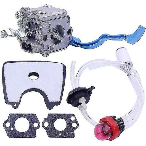 Carburateur avec conduites de filtre à air et à carburant compatible avec les souffleurs de feuilles Husqvarna 125B, 125BX et 125BVX, pièces compatibles - AquaForge (1/5)