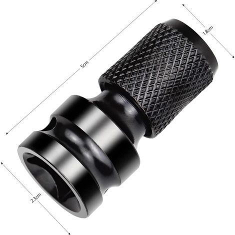 2 Pièces Adaptateurs de Douille 1/2" Carré à 1/4" Adaptateur Impact Cle a Choc Convertisseur de Libération Rapide pour Clé à Cliquet Impact et Porte-embout de Tournevis (1/3)