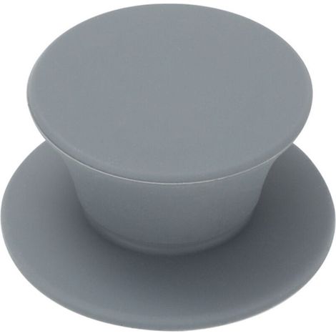 Poignée de Remplacement pour Couvercle en Verre poignée de Casserole Robuste Bouton de Couvercle Couvercle de Casserole Knauf Poignée Univers siliconée Echange 2 x Couleur gris (1/4)