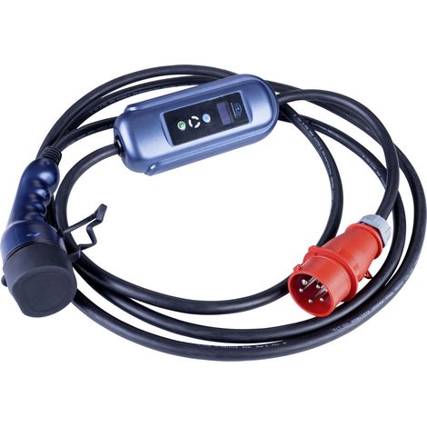 Ladegerät für Elektroautos AK-EC-22 CEE 5-polig / Typ 2 LCD 3-phasig 32 A 22 kW 5 m