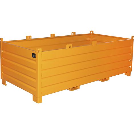 Bauer Südlohn système de conteneurs de collecte SBS 2000, peint, jaune orangé