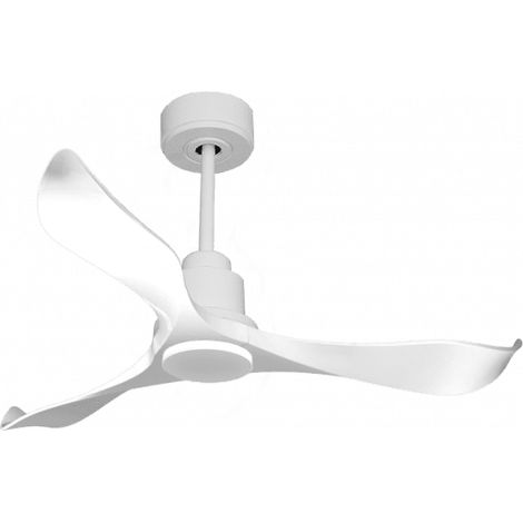 Tenerife de KlassFan - Super destratificateur et ventilateur DC 132 cm Blanc pales blanche sans Lumière idéal pour 25 à 35 m²
