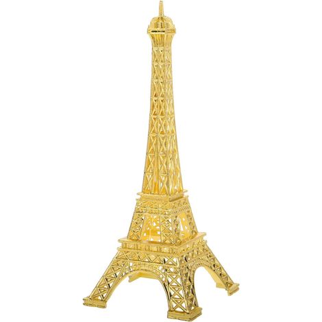 Modèle Décoration Unique et Pratique Tour Eiffel en Alliage de Zinc Or Résistant à l'usure pour Décoration de Chambre ou Bureau (1/5)