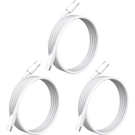 Chargeur rapide iPhone 20 W, adaptateur USB-C + câble de 2 m - Adaptateur secteur à charge rapide blanc, 1 adaptateur et 1 câble (1/4)