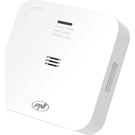 Capteur de monoxyde de carbone (CO) sans fil PNI SafeHouse HS281S, app Tuya Smart, alarme sonore et visuelle, silencieuse (1/3)