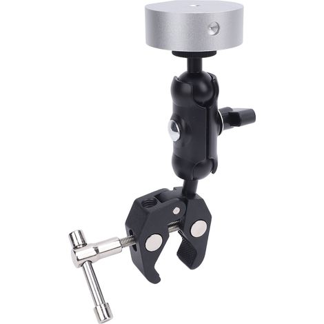Kit de fixation pour antenne par satellite, adaptateur, en alliage d'aluminium, réglable, pour mini-perche de camping-car ou yacht (argenté). (1/5)