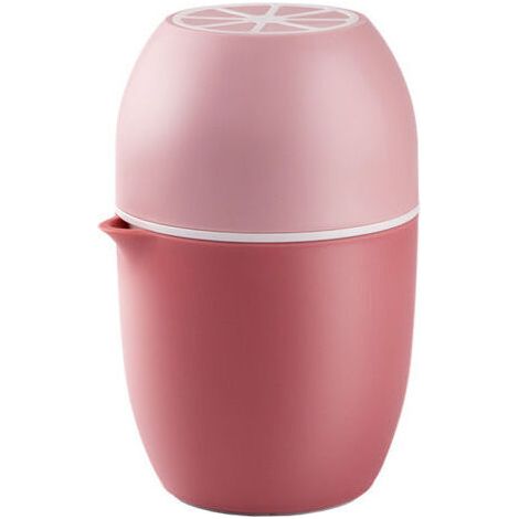 Presse agrume manuel avec un design unique en forme de citron deux modes d'utilisation pour différents fruits (Rose) (1/5)