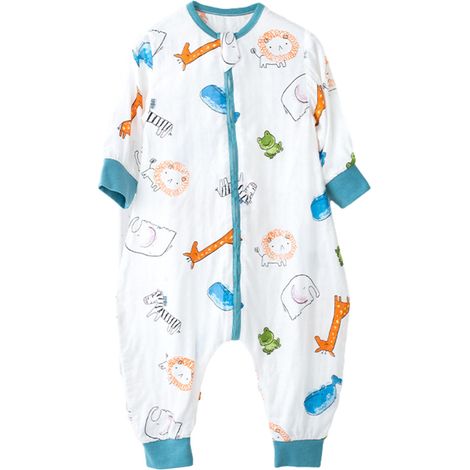 1 gigoteuse bébé, manches pour jambes, fibre de bambou, respirant, fermeture éclair bidirectionnelle, taille S/M/L/XL (1/5)