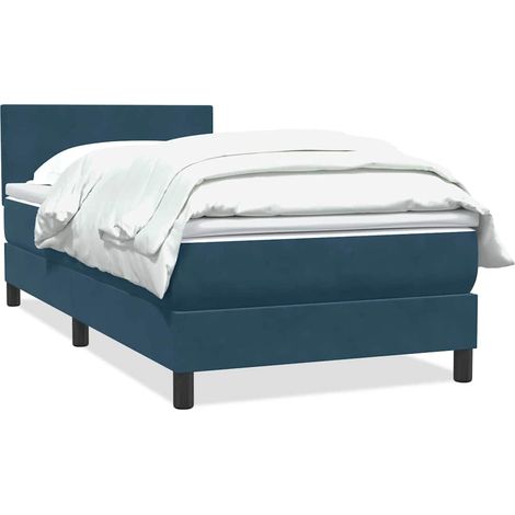 Maison Exclusive - Boxspringbett mit Matratze Dunkelblau 80x210 c