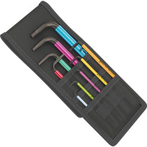 Wera 950 SPKL/9 SM N Multicoloured L - Allen Hex Key 9 Pc Set Imperial 05022639001