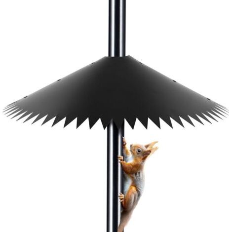 BUNTHAUS Lntyq Eichhörnchenschutz für Vogelhäuschen, umlaufender Eichhörnchenschutz für die Außenmastmontage, Vogelhäuschenschutz für den Außenbereich, Hirtenhaken (1/5)