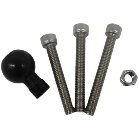 Mobile phone holder to attach to the handlebars of a motorcycle with ball joint (1/4)
