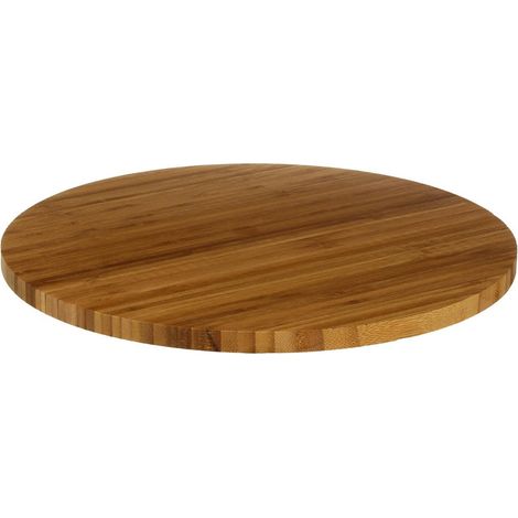 Plateau de Présentation Rotatif en Bambou D35 cm - Secret de Gourmet (1/4)