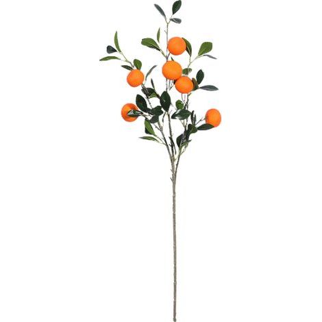 Branches de Mandarine Artificielles, Bouquet de Mandarine Kumquat Réaliste Faux Fruit Prop pour Vase Décor à la Maison (Z) (1/5)