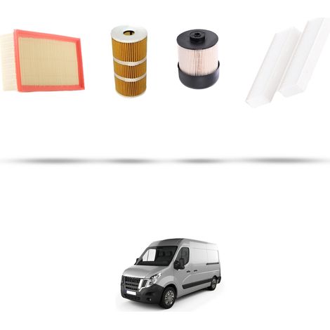 Kit tagliando 4 filtri compatibile con Nissan NV400 (X62, X62B) 2.3 DCI 120KW Dal 2014 (1/5)