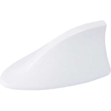 Store8 - Antenna a pinna di squalo - Radio AM/FM - Rivestimento in gomma impermeabile - Bianca - Antenna universale - Adatta per auto - Colore bianco (1/5)