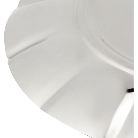 Assiette Ronde en Acier Inoxydable 7 Pouces pour Repas, Fruits et Snacks - Plateau de Table Pratique