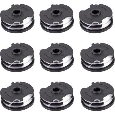 Bobine de fil pour débroussailleuse Parkside PRTA 20-Li C3 IAN351753 - Lot de 9 bobines de rechange à double alimentation