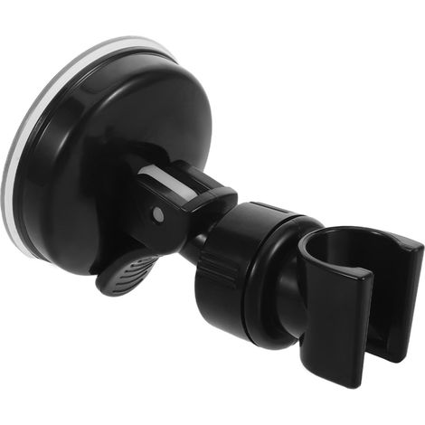 Support universel à ventouse pour pommeau de douche, noir, support amovible pour douchette à main pour salle de bain (1/5)