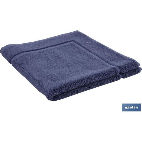 Marineblauer Badezimmerteppich Gr.1000 Modell Marin 60x60cm (1/2)