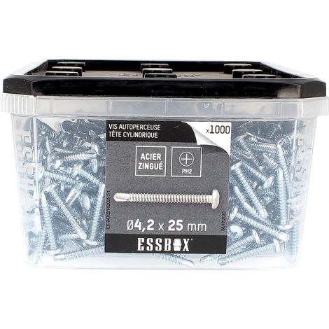 ESSBOX de 1000 Autoperceuses TCC 4.2X25 Zingué (1/2)