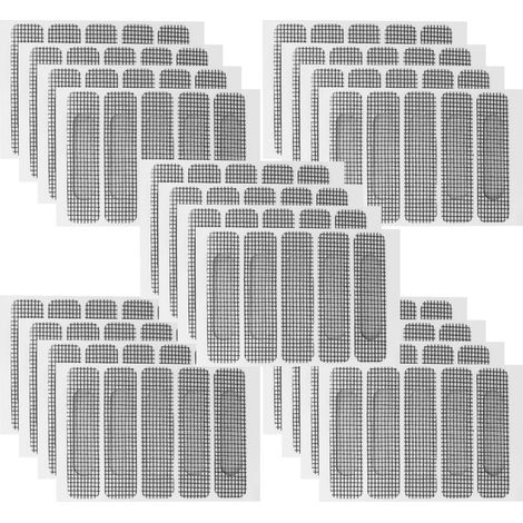 Lntyq Kit de réparation de moustiquaire de 110 pièces, kit de réparation pour moustiquaire, moustiquaire, fermeture Velcro, moustiquaire autocollante, moustiquaire de fenêtre (1/5)