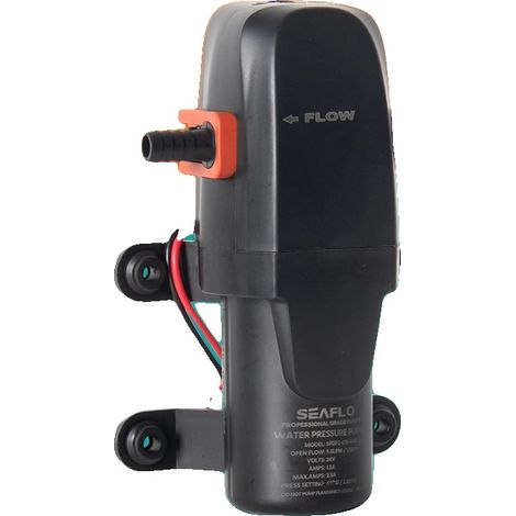 Pompe à eau marine, 40 PSI, 24V CC, Débit : 3,3 GPM, Capacité d'auto-amorçage, Taille d'entrée/sortie : 1/2 pouce (1/5)