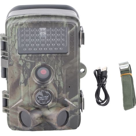 Flammkraft – Caméra de chasse infrarouge 24MP 1080P étanche – Vision large 120° – Détection PIR 20m – Autonomie jusqu'à 45 jours à -20°C
