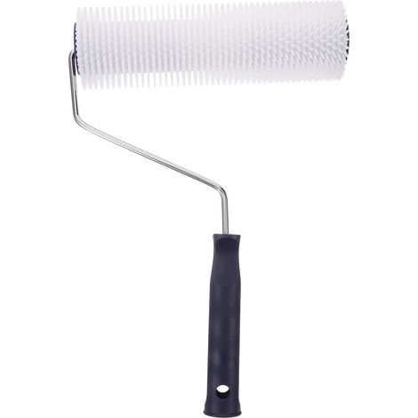 Rouleau de Sol en Latex Blanc pour Peinture Époxy, Outil Anti-mousse à Piques en Plastique Pe, pour Construction de Sols Autonivelants (1/5)
