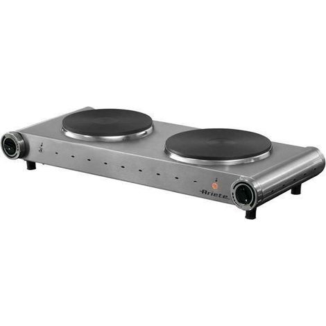 Cocina eléctrica Ariete 994 plateado 2500 vatios acero (1/5)