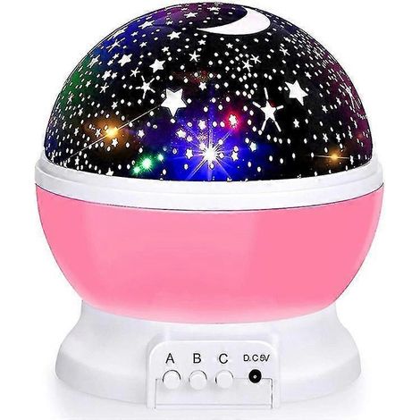 Veilleuse enfant à projection d'étoiles, lampe projecteur rotative à 360°, plafonnier, veilleuse à projection d'étoiles, Noël, anniversaire (1/5)