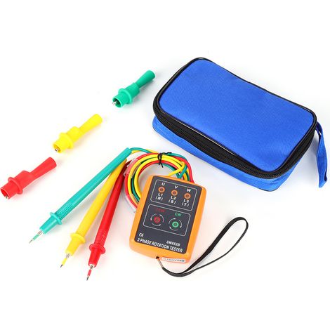 SM-852B 3-Phase 60V600V AC Sequence Order Rotation Indicator Tester 20Hz-400Hz (1/5)