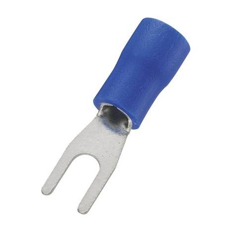 TRU COMPONENTS 737932 - CAPOCORDA PER CAVO A FORCELLA, 1,50 MM², 2,50 MM², DIAMETRO FORO 4,3 MM, PARZIALMENTE ISOLATO, 100 PEZZI