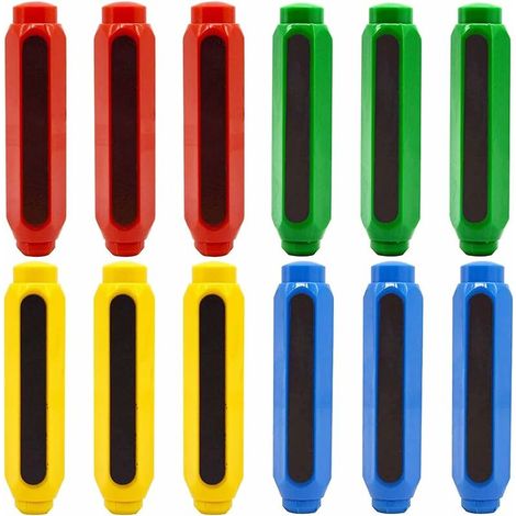 2 pièces porte-craie en plastique réglable coloré porte-craie coloré porte-craie pour enfants enseignant maison bureau écol (1/4)