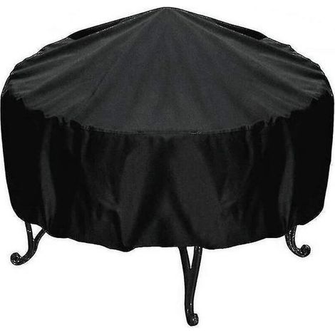 KLVGTIFS PU - Housse pour barbecue rond, imperméable et résistante, idéale pour les barbecues de jardin. Protection UV et eau, 86 x 36 cm. (1/2)
