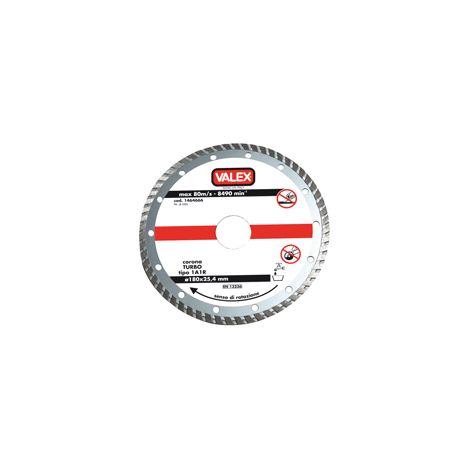 Hoja de diamante turbo VALEX 1464719 para cortador de azulejos