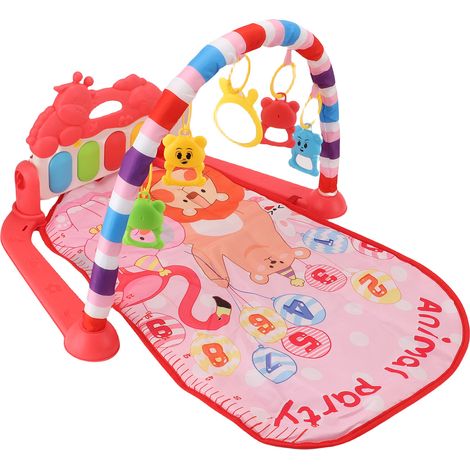 Tapis d'éveil pour bébé, tapis de jeu multifonctionnel à hauteur réglable, piano musical éducatif, jeu de fitness et jouet sensoriel (1/5)