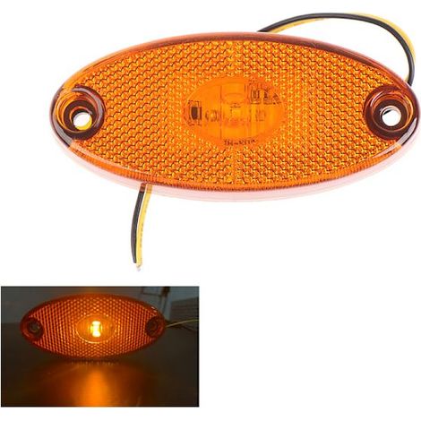 Feux de position latéraux à LED 3LED 12V/24V pour remorques et caravanes