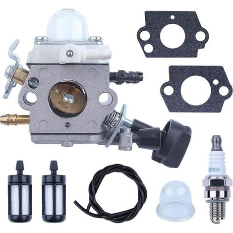 Carburateur pour STIHL BG86 BG86 C BG56 SH86 Souffleur, Carburateur avec Joint + Filtre Essence + Tuyau Essence + Bougie Allumage Pièces de Rechange Carburetor Accessoire (1/4)