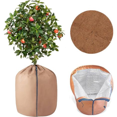 45 x 50 cm Thermal Plant Protection for Potted Plants, Plant Protection Bag with Plant Protection, Coconut Disc, Durable, Winter Protection for Potted Plants (1/5)