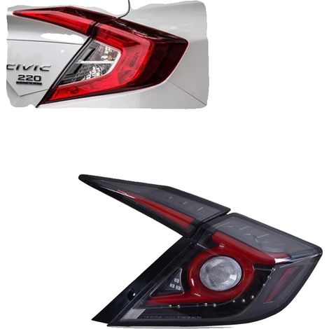 Fanale posteriore a LED, compatibile con la berlina Honda Civic. (1/2)